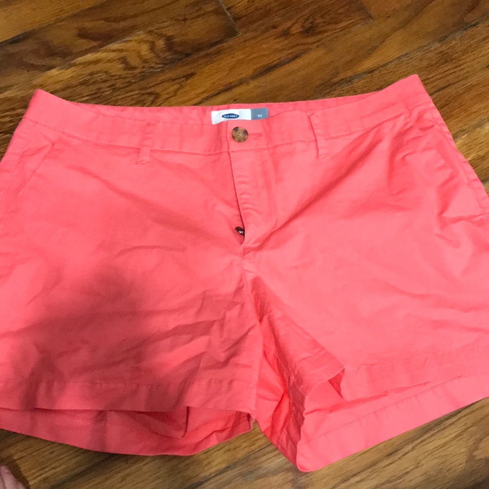 Coral old navy shorts
